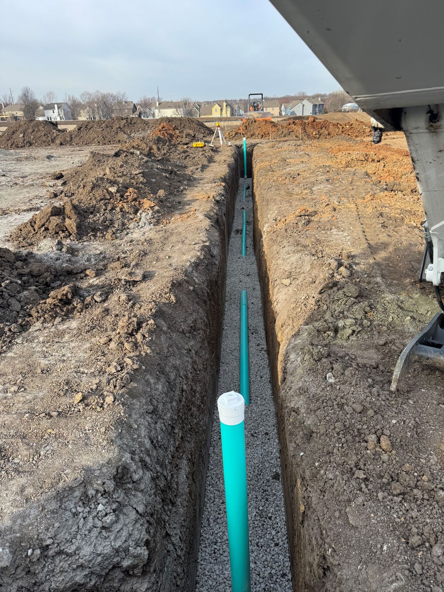 Sanitary sewer installation