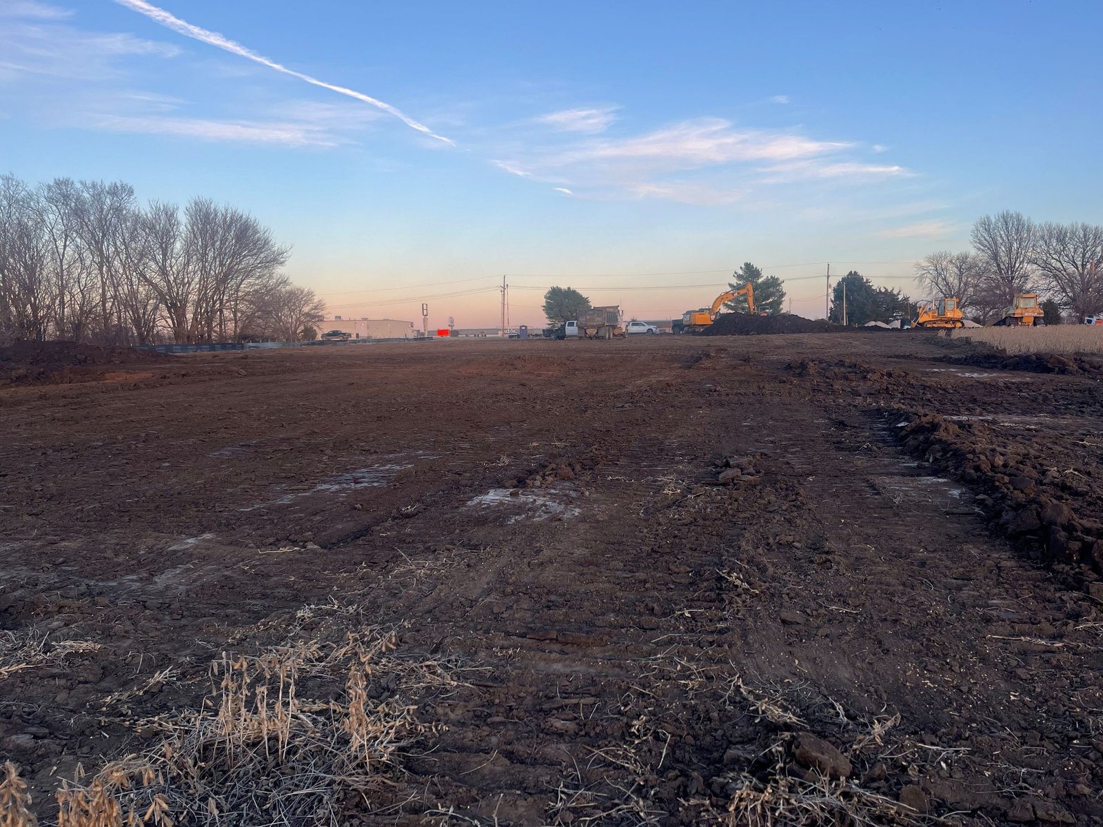 Parking lot site preparation
